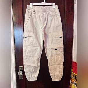 Women’s Cream Cargo Jogger Pants